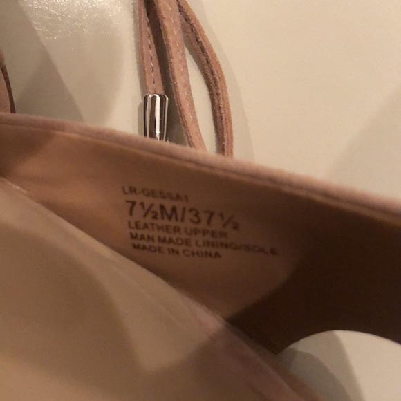 Suede Nude Lord & Taylor Heels - Picture 7 of 10